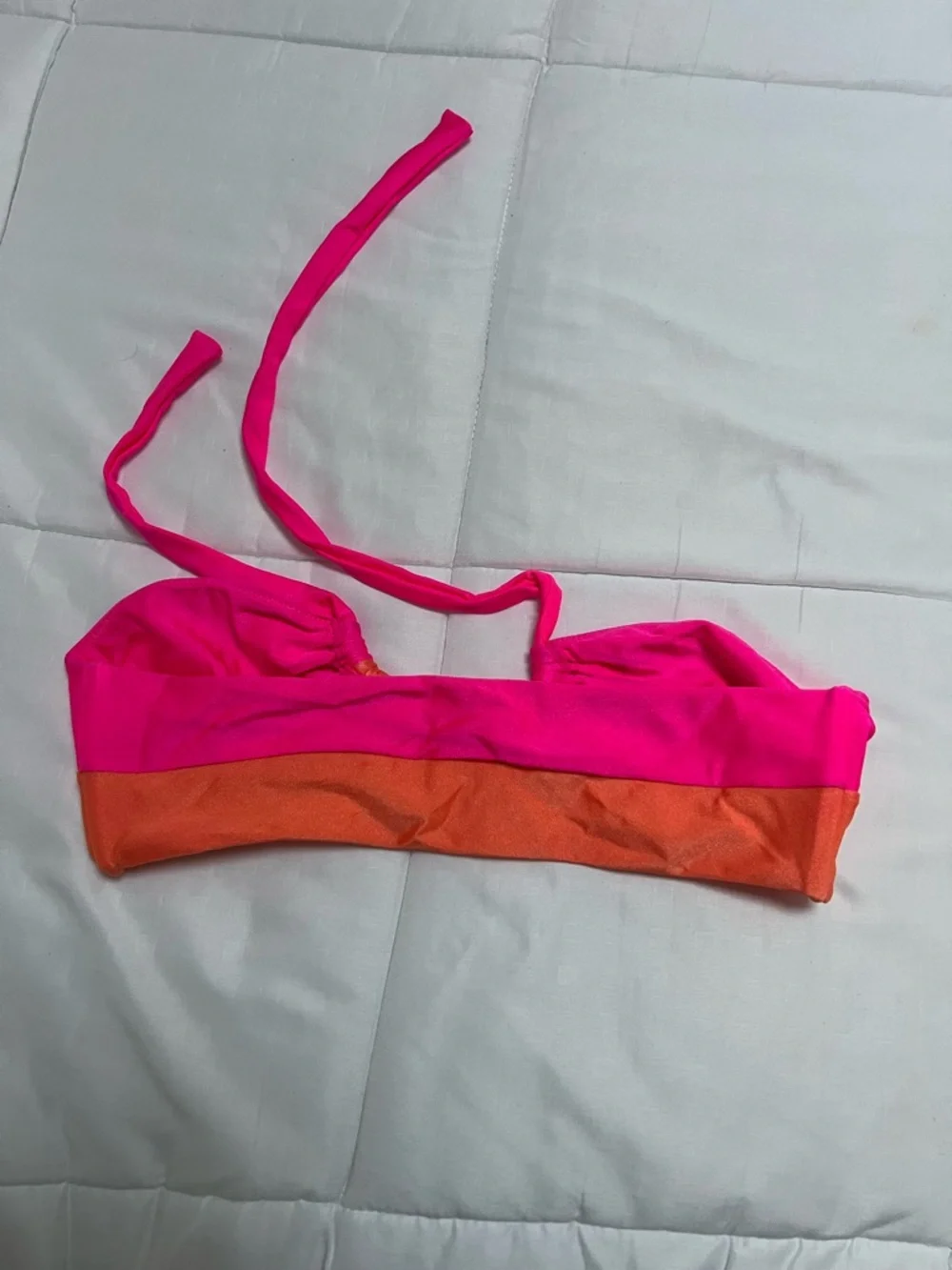 Lovers + Friends Neon Pink and Orange Two-Piece Bikini - Picture 2 of 6